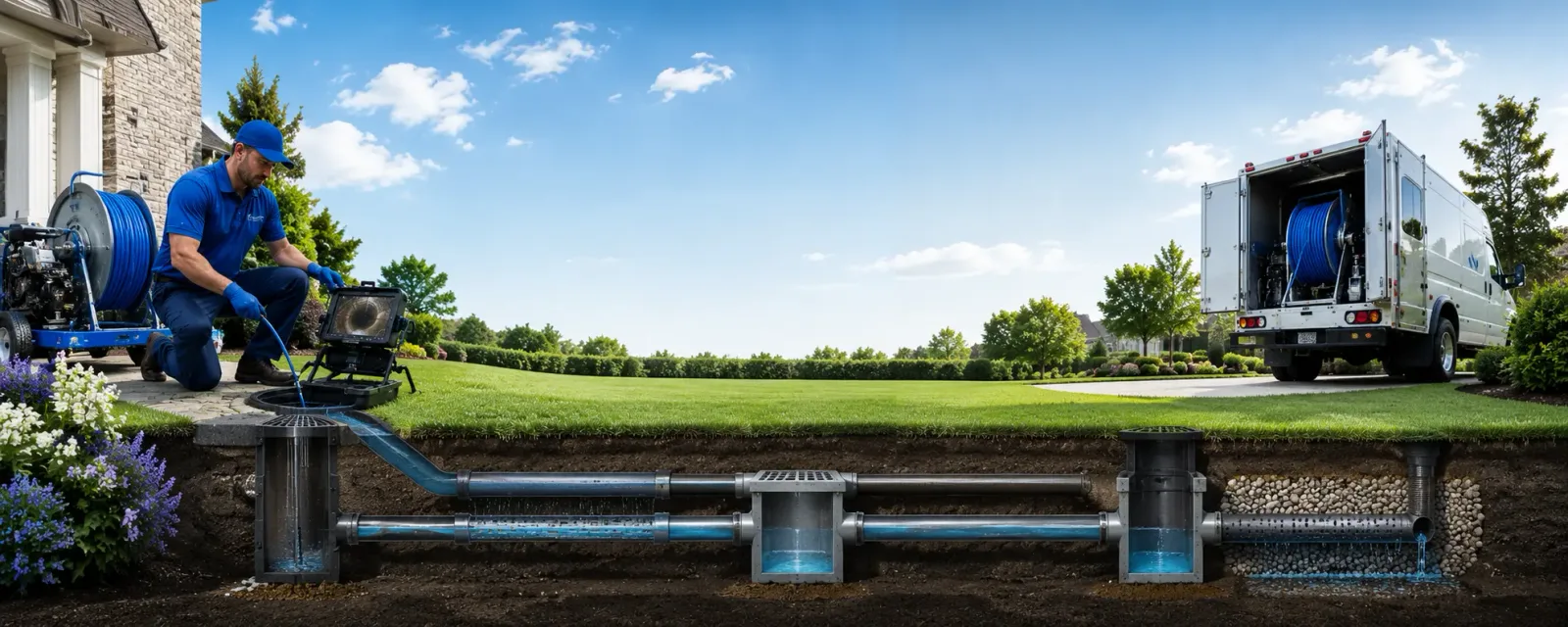 Outdoor drain cleaning information for Mitchell, GA